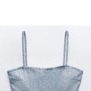 Zara Shimmering Silver Camisole